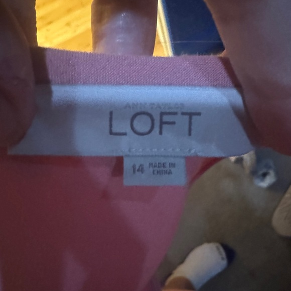 Ann Taylor LOFT Pink Midi Dress - Picture 7 of 8